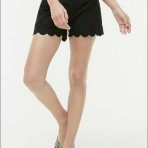 J.Crew Factory Linen Blend Scallop Hem Shorts Size 6